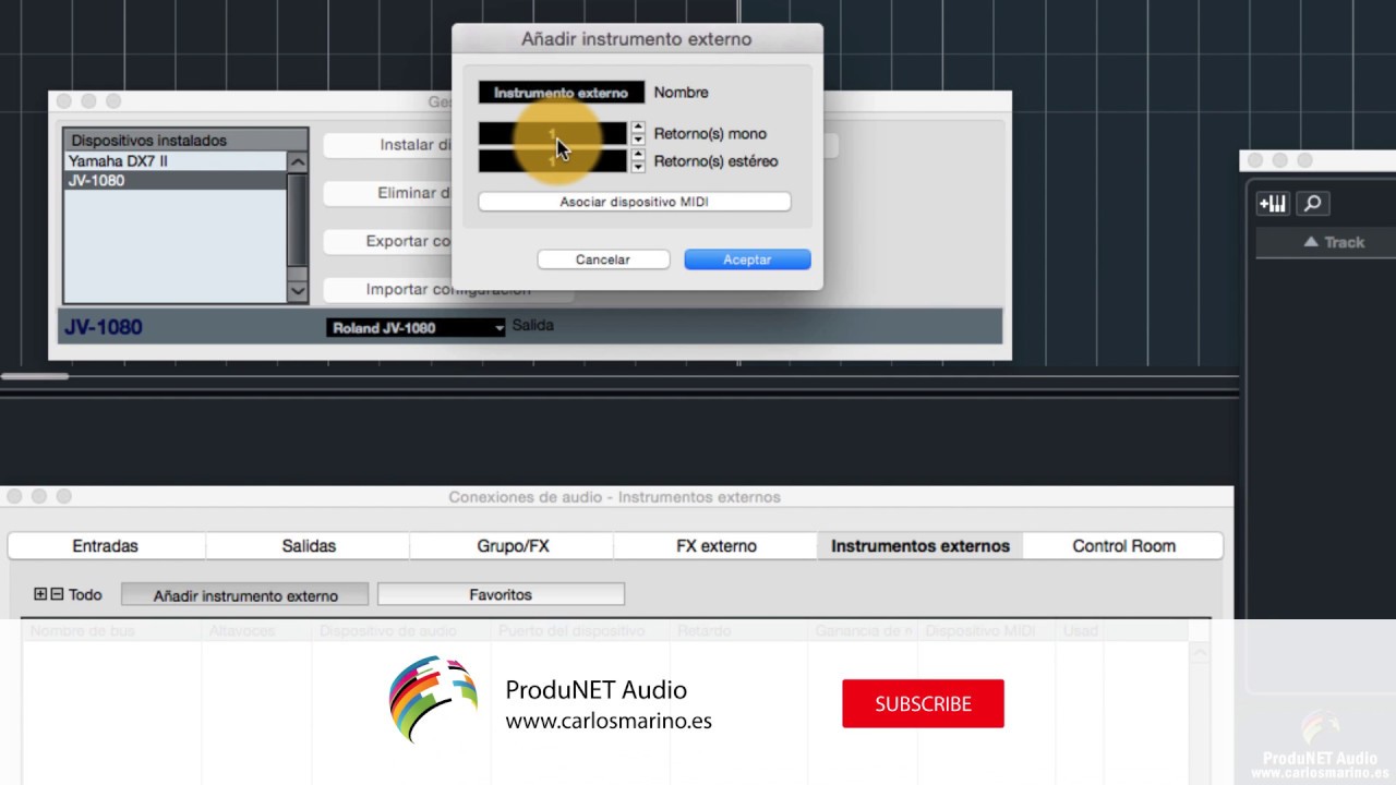 Cubase PRO 9.5 - Conectar e Integrar Instrumentos Externos. #CubasePRO #Tutoriales #Español