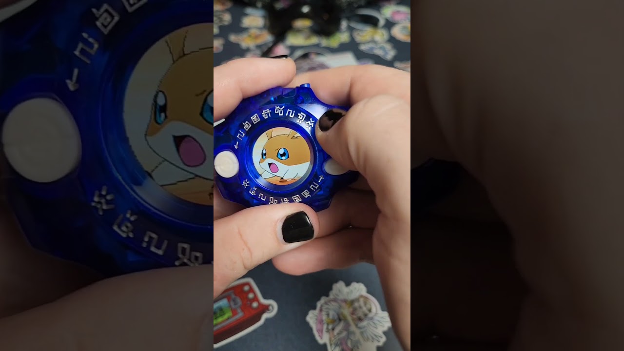 it's my first battle with the Digivice Color!!! 