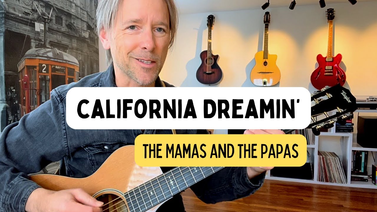 How to play California Dreamin' by: Mamas and the Papas (acoustic guitar lesson)