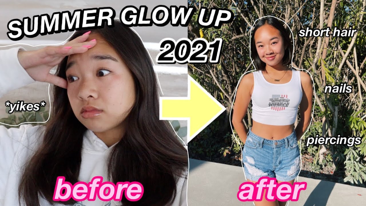 SUMMER GLOW UP 2021 | nails, hair, piercings! Nicole Laeno