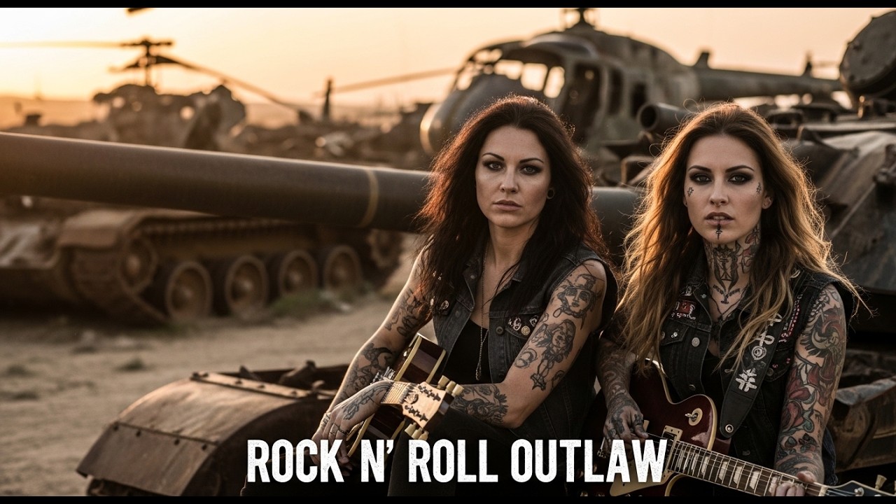 One Tank. One Guitar. One Outlaw Moment. #RockNRoll #GuitarRiffs #Outlaw