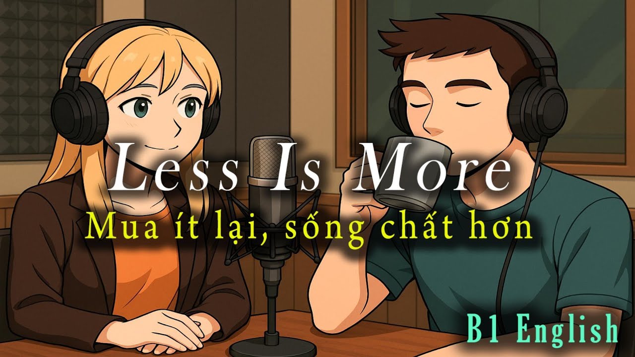 🎧 Luyện Nghe Tiếng Anh Level B1-B2 - Mua ít lại, sống chất hơn -  Listening English Podcast 🎯