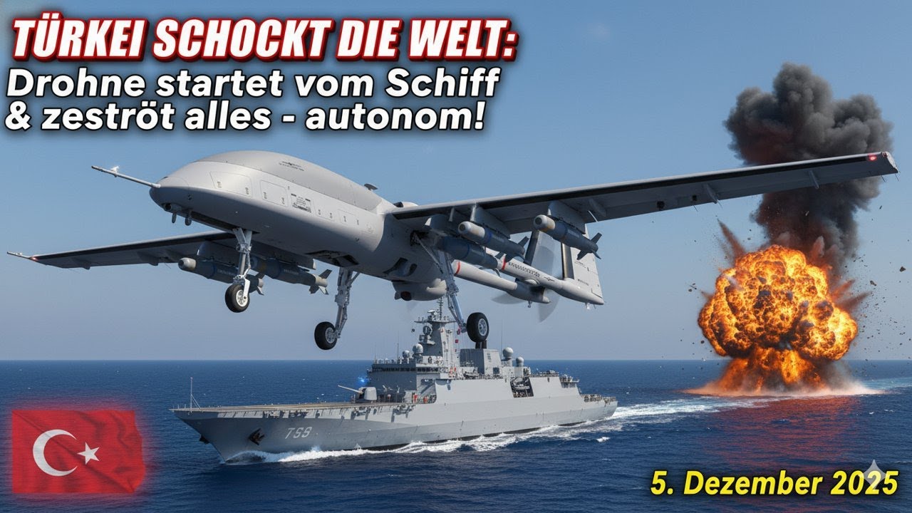 T&Uuml;RKEI SCHOCKT DIE WELT: Bayraktar TB3 startet autonom vom Schiff & zerst&ouml;rt alles!