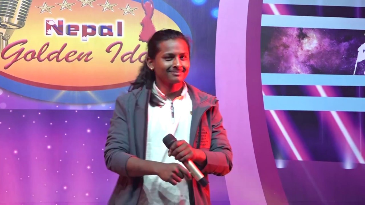 Nepal golden idol season7 (cover perfomence ) by Santosh BK on Mega round || letest