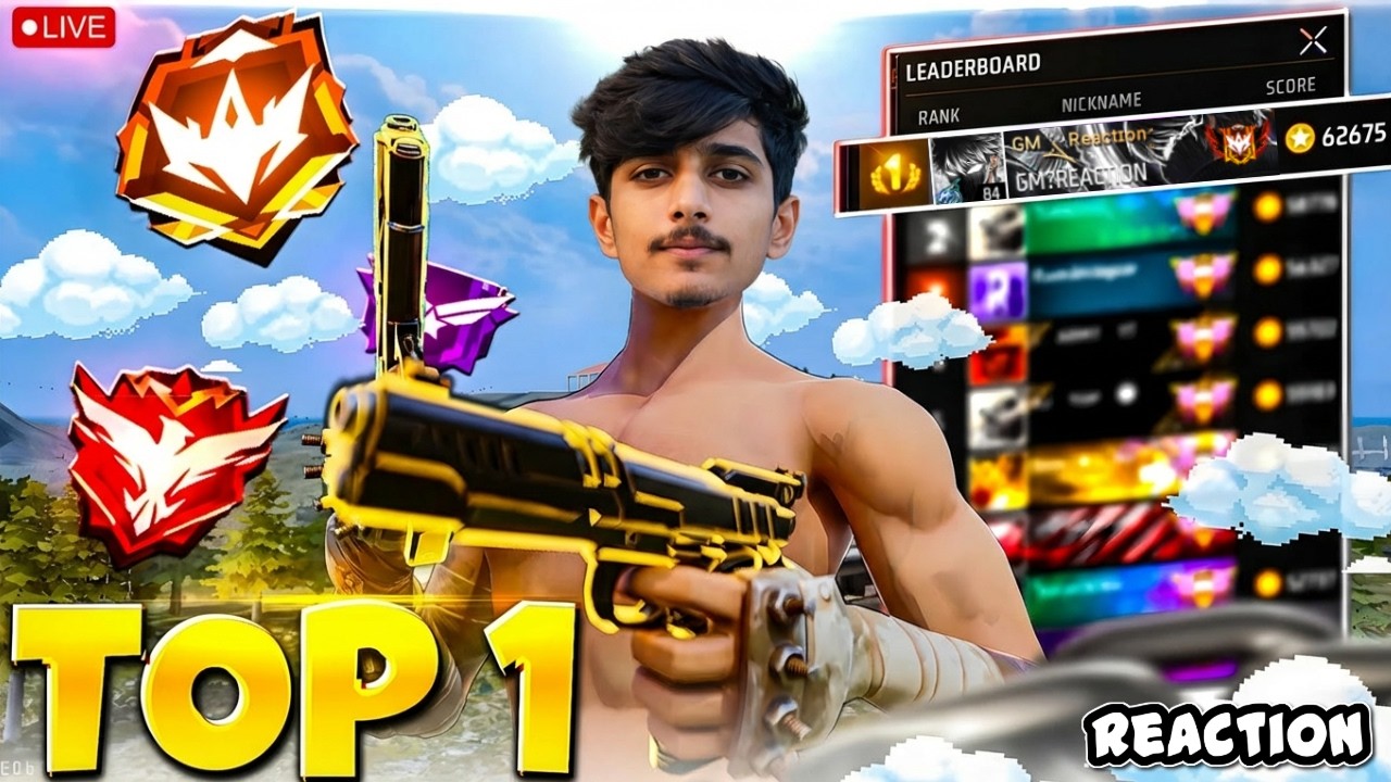 Top 1 Grandmaster Push – V Badge Lobby LIVE ❤ FF Stream ✌ #FFLive #FreeFire #FreeFireGaming