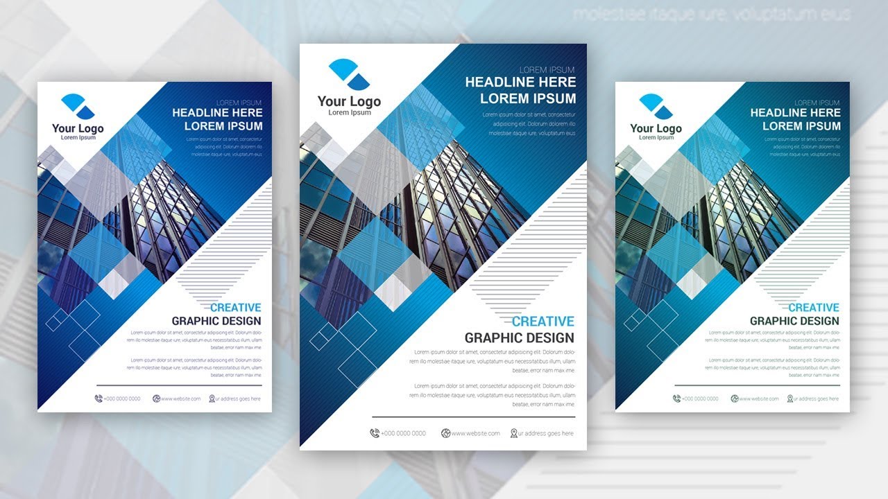 How to Make Professional Brochure / Flyer in Adobe Illustrator.  PART 1