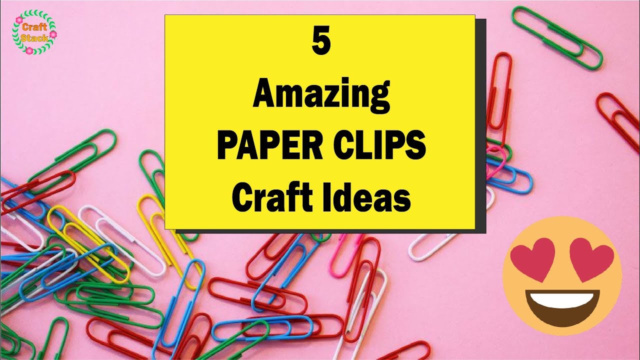 5 Amazing PAPER CLIPS Craft Ideas | @CraftStack