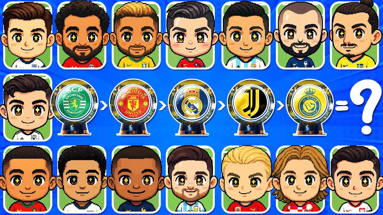 Guess The FOOTBALL PLAYER By Song and Club Transfers | Ronaldo, Messi, Neymar, Mbappe