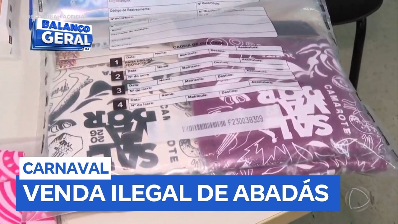 Operação intensifica fiscalização contra a venda ilegal de abadás