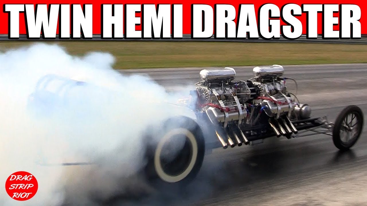 Twin Hemi Dragster Nostalgia Drag Racing