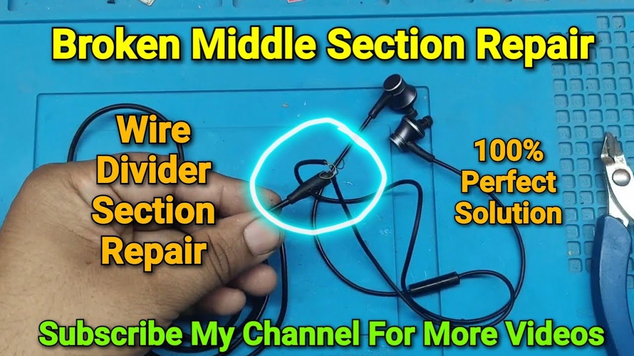 Mi Basic Or Any Earphone Broken Middle Section Repair