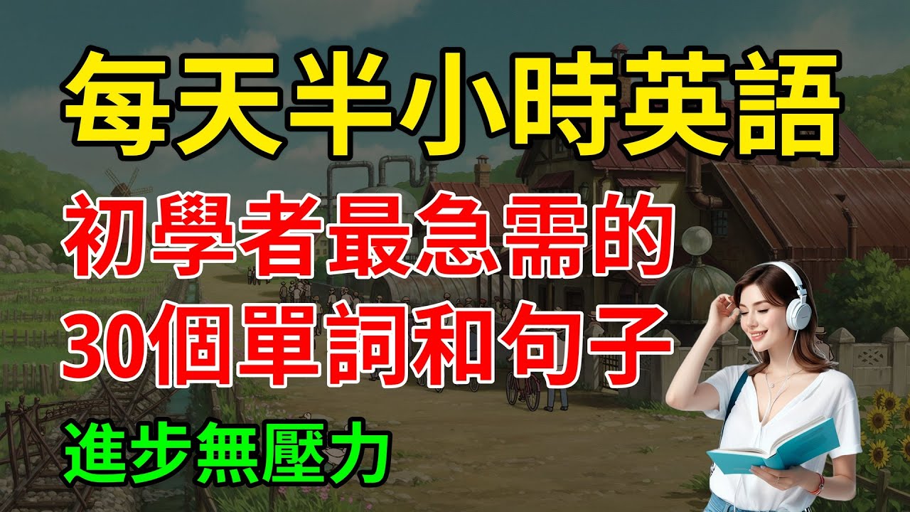 初學者最急需的，30個單詞和句子，進步無壓力｜英文聽力練習｜英文聽力練習｜【嗨學英語】