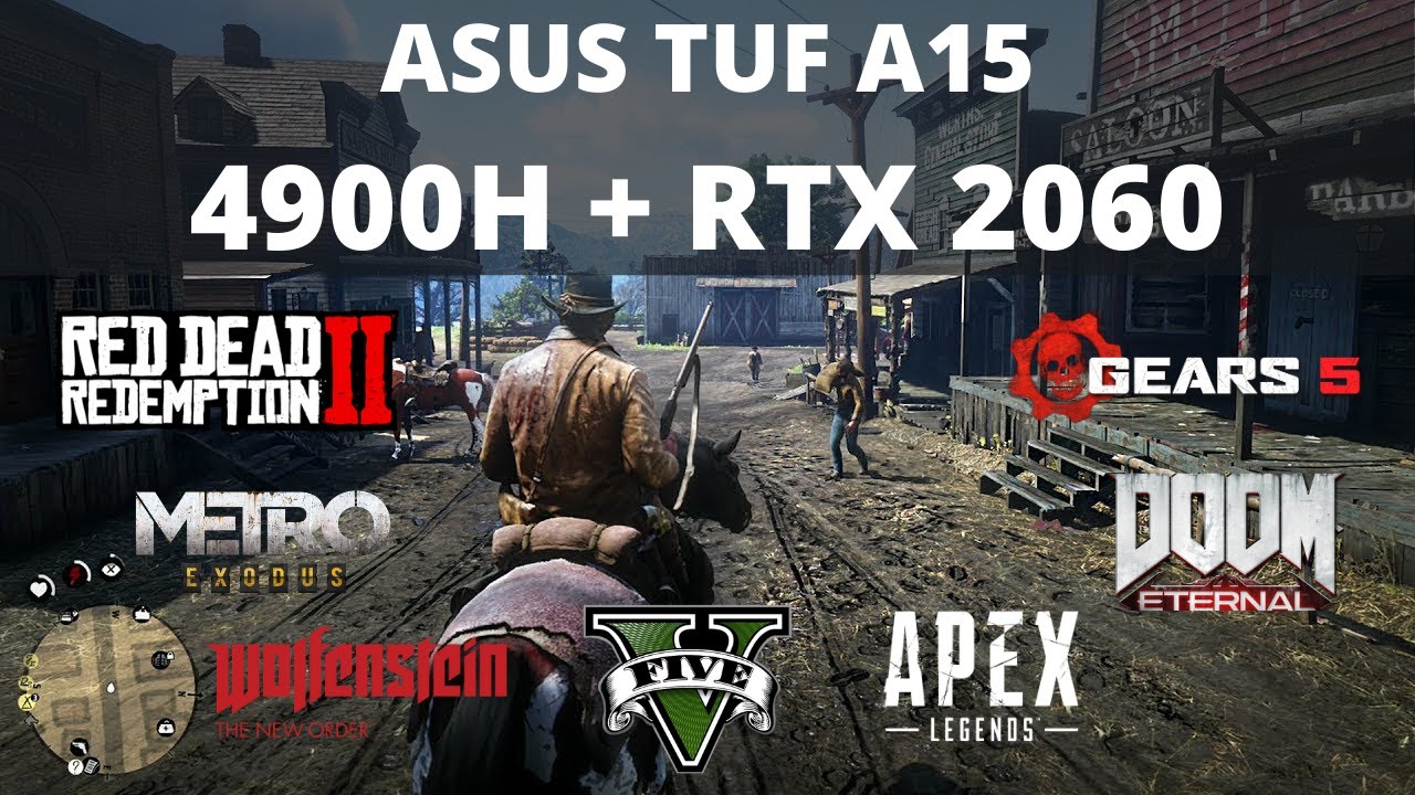 Ryzen 9 4900H + RTX 2060 - ASUS TUF A15 - 10 GAME TEST