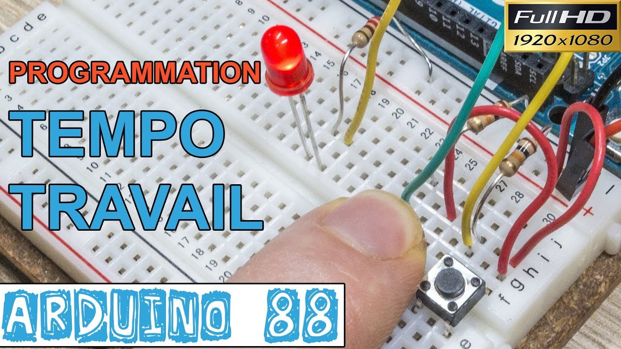 Arduino88-TEMPO TRAVAIL-PROGRAMMATION sur l'ARDUINO