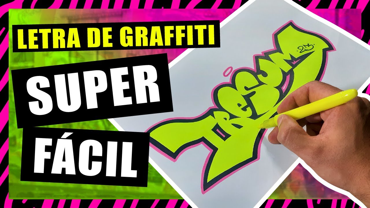✅ GRAFFITI NO PAPEL - LETRA FÁCIL DEMAIS