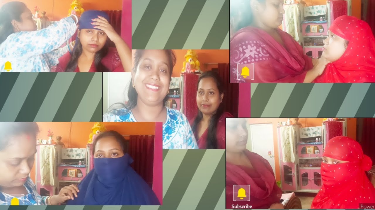 How to face cover with dupatta between sisters| 5 type of face cover style...RM BLOGGER #facecover
