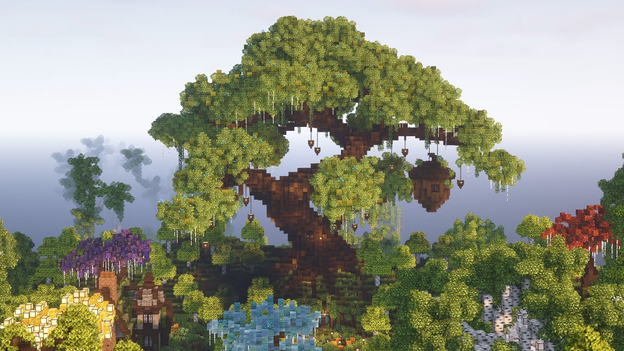 Fairytale Village in an Enchanted Forest 🥀 | Speedbuild using CIT Resourcepacks