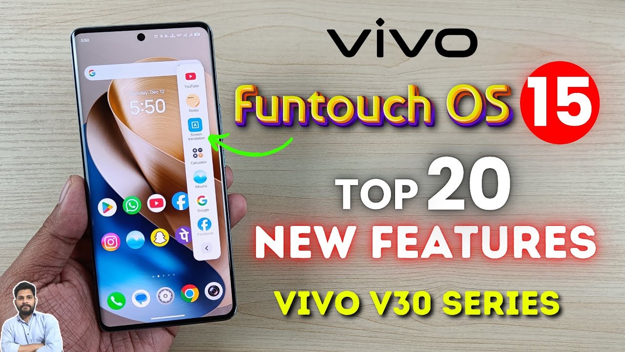 Vivo V30 Series Funtouch OS 15 New Update : Top 20 New Features