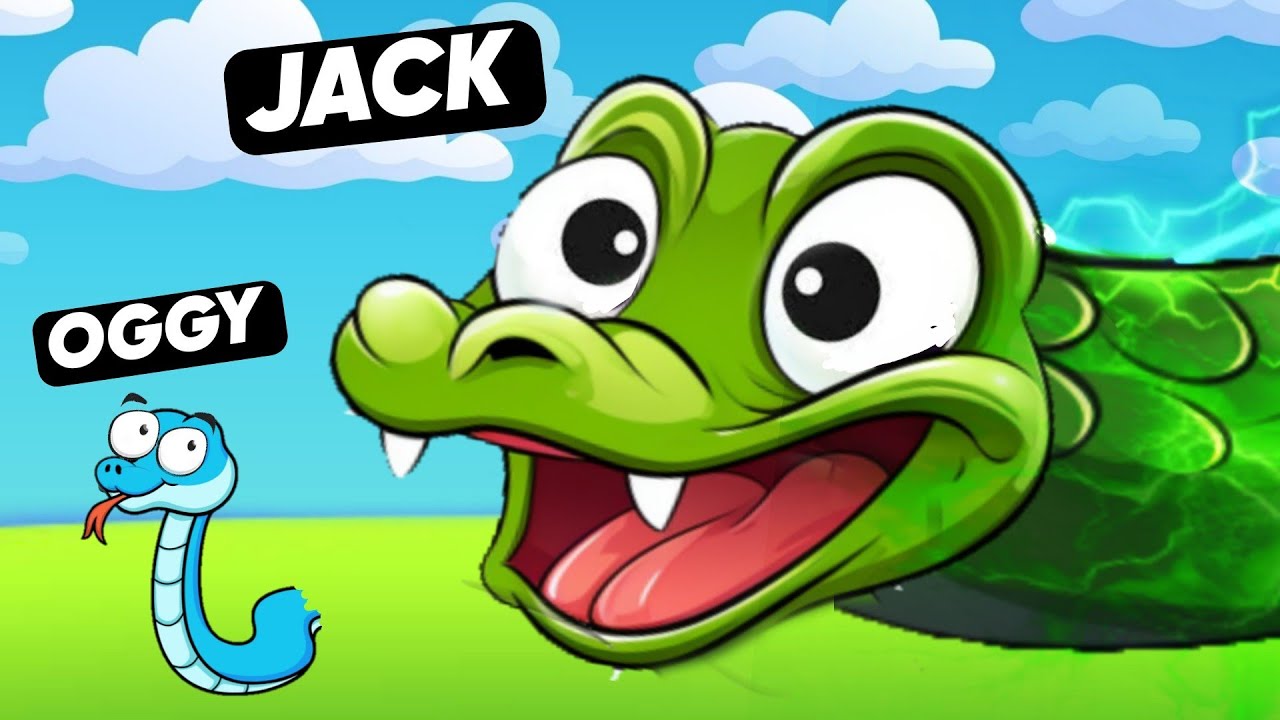 Jack Became Giant Snake To Eat Oggy In Roblox Be A Snake!