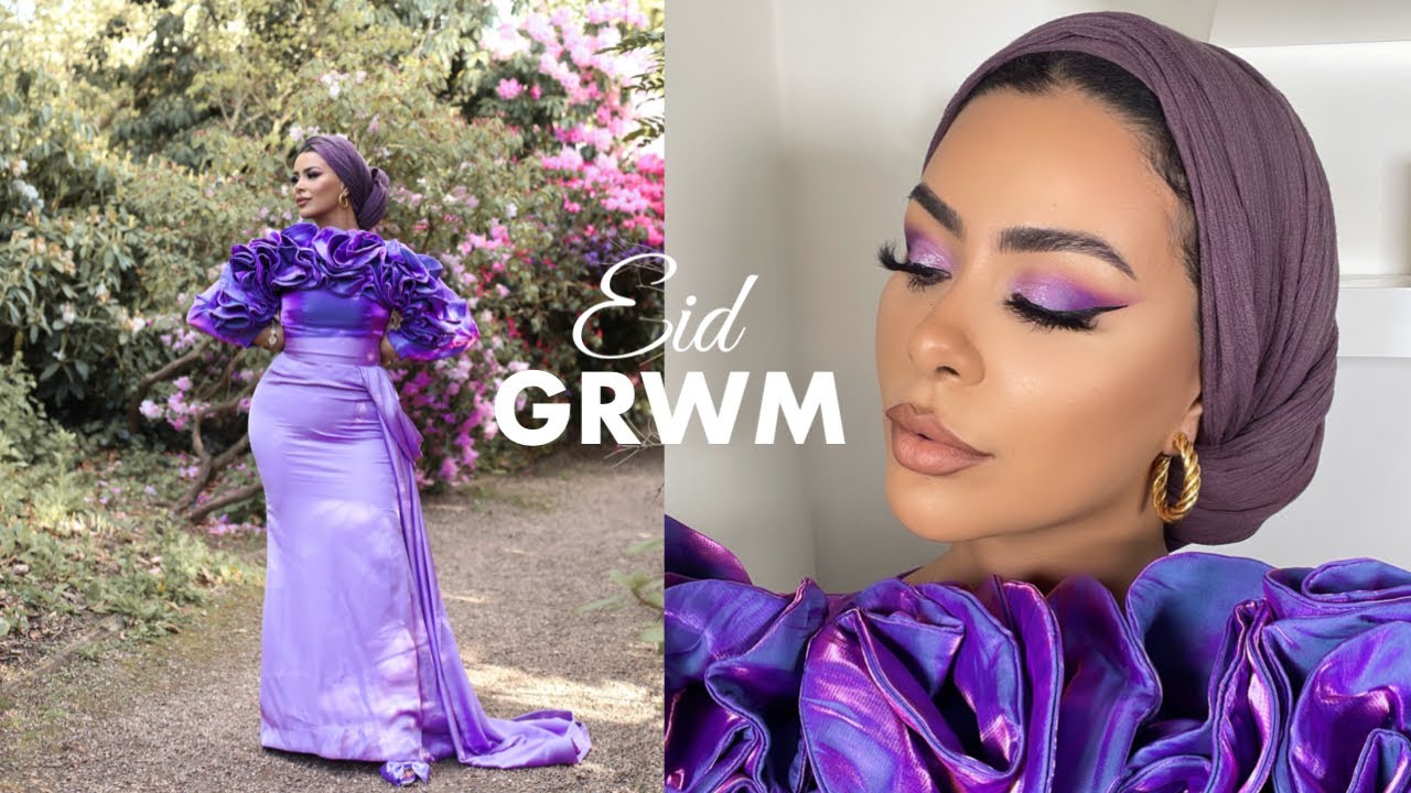 Regal Purples Eid Makeup Tutorial & Outfit GRWM 💜