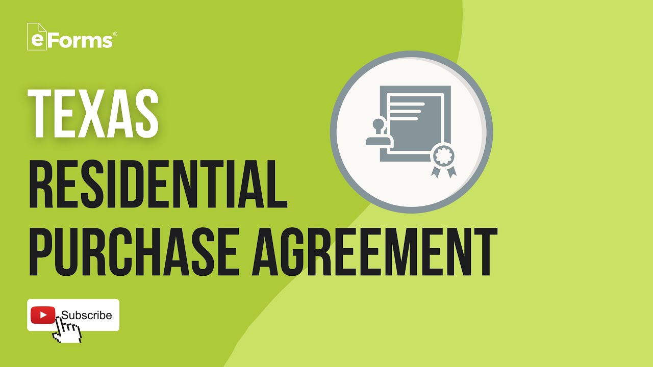 Texas Residential Purchase Agreement
