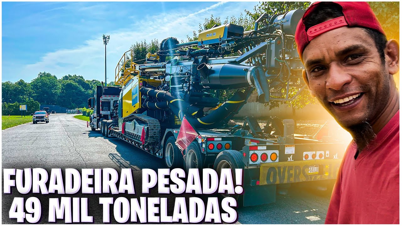 TRANSPORTANDO FURADEIRA PESADA NO OVERSIZE LOAD
