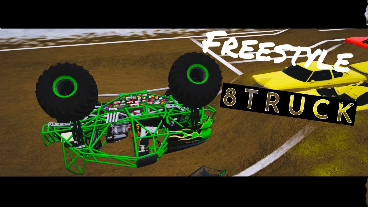 BeamNg MonsterJam 8 truck Freestyle