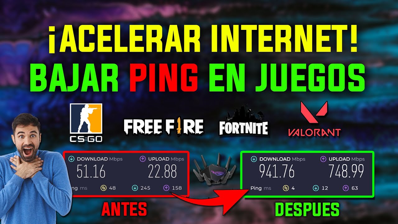 ACELERAR INTERNET y BAJAR PING EN JUEGOS DE PC 2025 - GUIA COMPLETA ✅