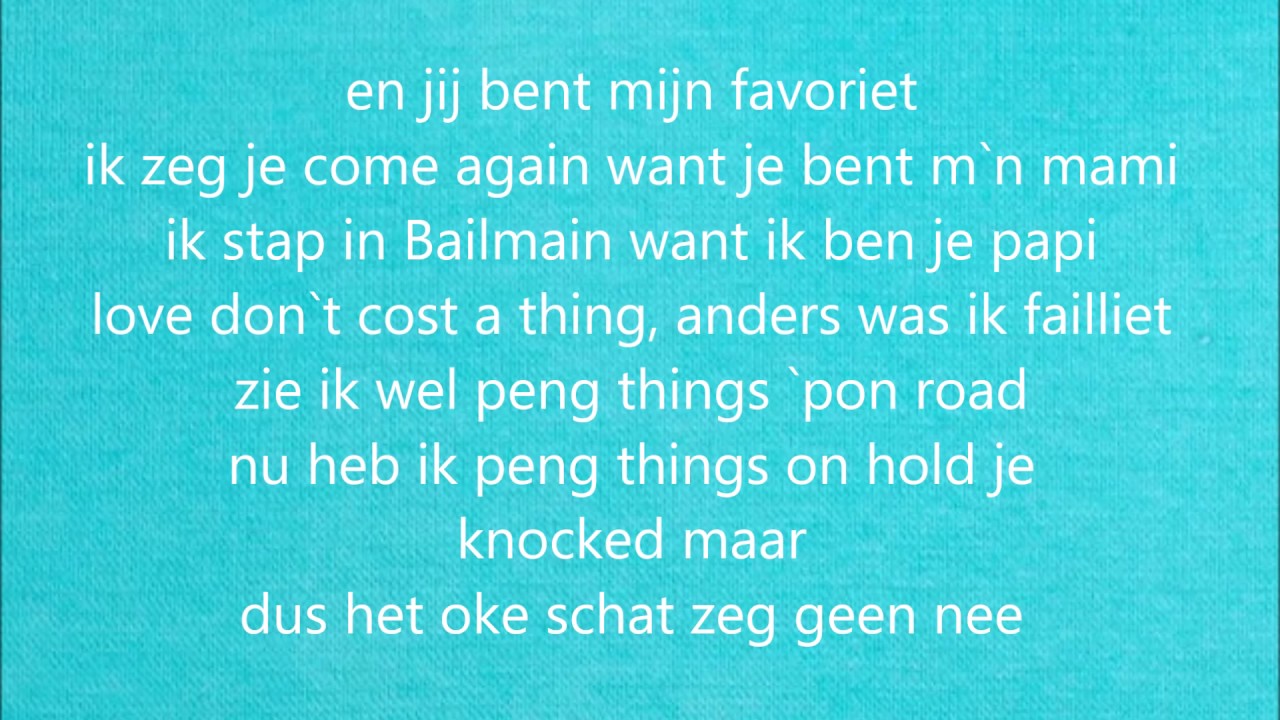 ronnie flex frenna energie lyrics met muziek