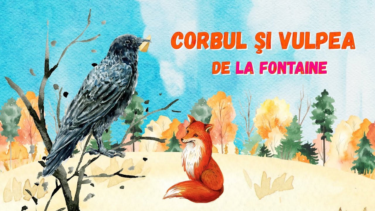 🦊 CORBUL si VULPEA 🦊 Fabula || Povesti si desene animate pentru copii || HiKiddo