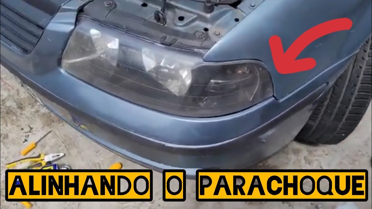 Alinhando o parachoque do gol. Faça você mesmo