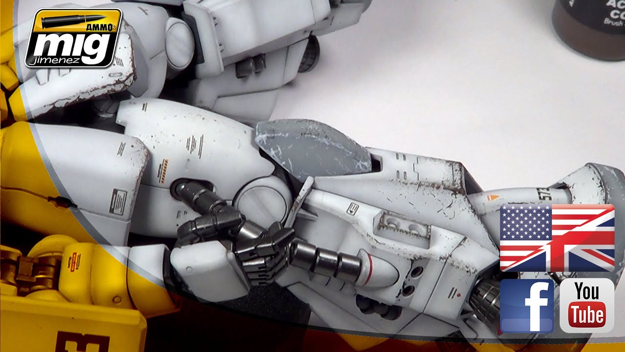 CHIPPING EFFECT ON A ZAKU HOW TO BY MIG JIMENEZ
