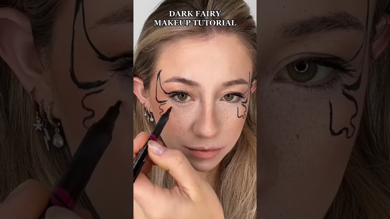Fairy makeup🖤🧚🏻 #fairy #halloween #halloween2022 #halloweenmakeuplook #makeuptutorial #makeup