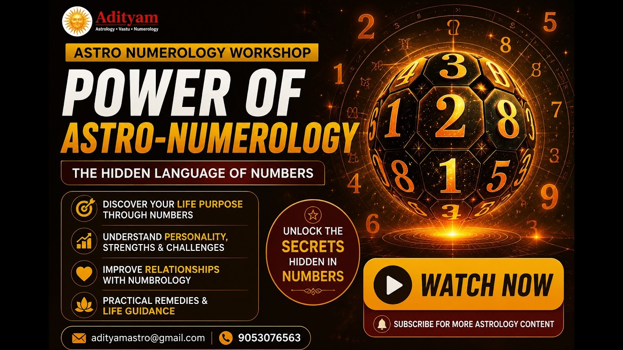 Astro Numerology Workshop I Astro Numerology- The Hidden Language of Numbers