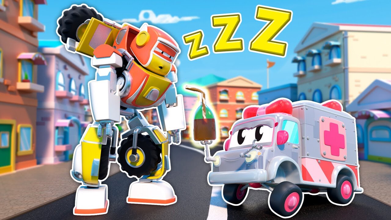 🤖 Робот-скорая помощь усыпляет всех 😴 Robofuse | Мультфильмы про машины для детей