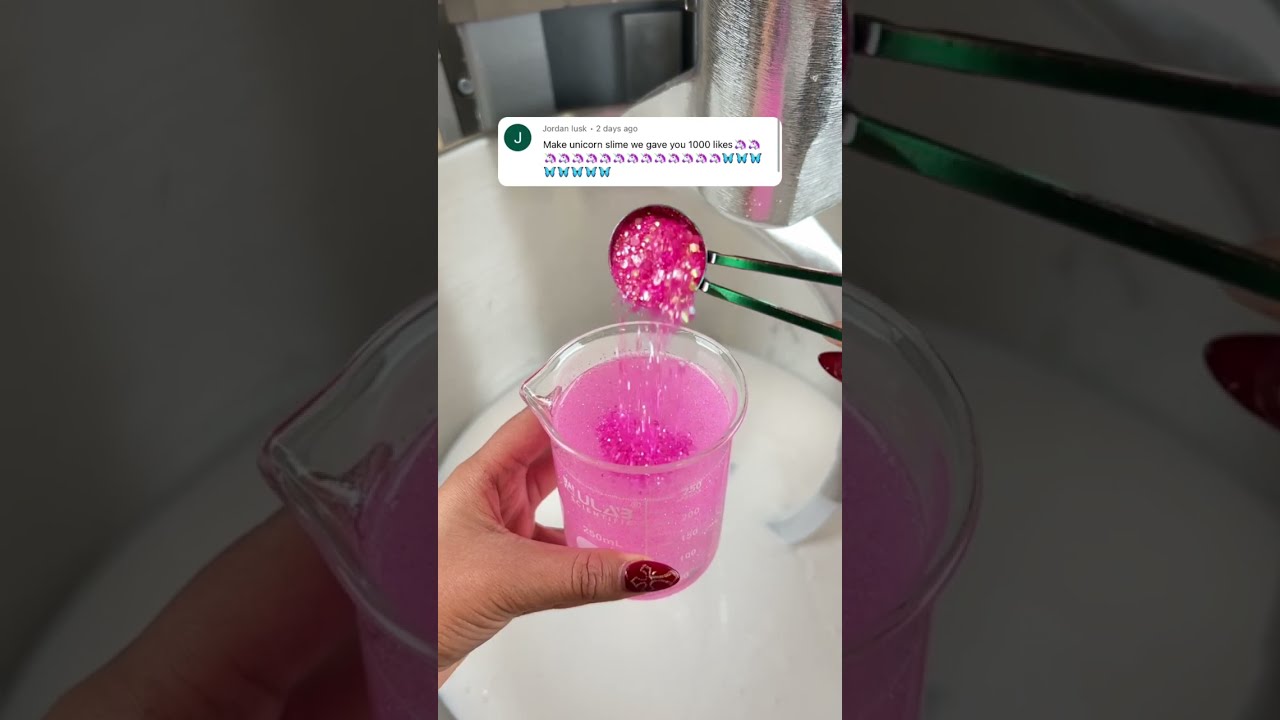 1,000 likes = I Make Unicorn Slime 🦄