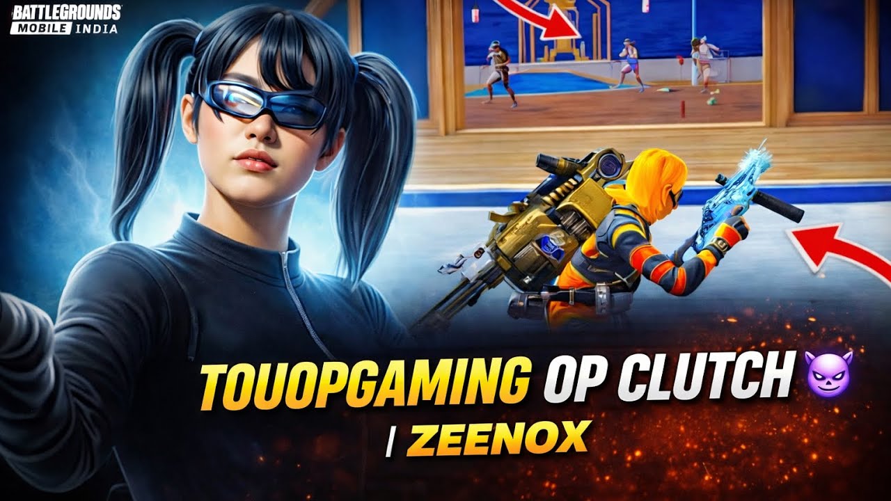 1v4 Clutch 😈 TouopGaming Went Beast Mode #1v4Clutch #TouopGaming #BGMIClutch #BGMIOP