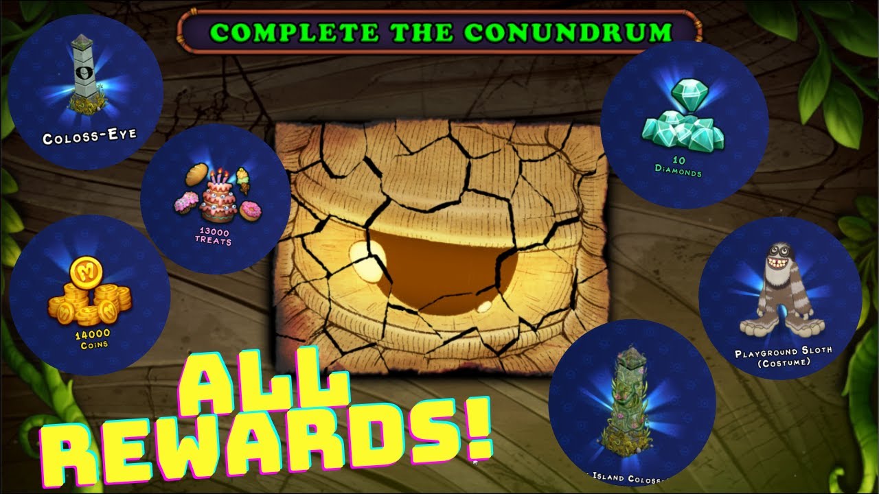 CRAZIEST ALL REWARDS CONUNDRUM MY SINGING MONSTERS!