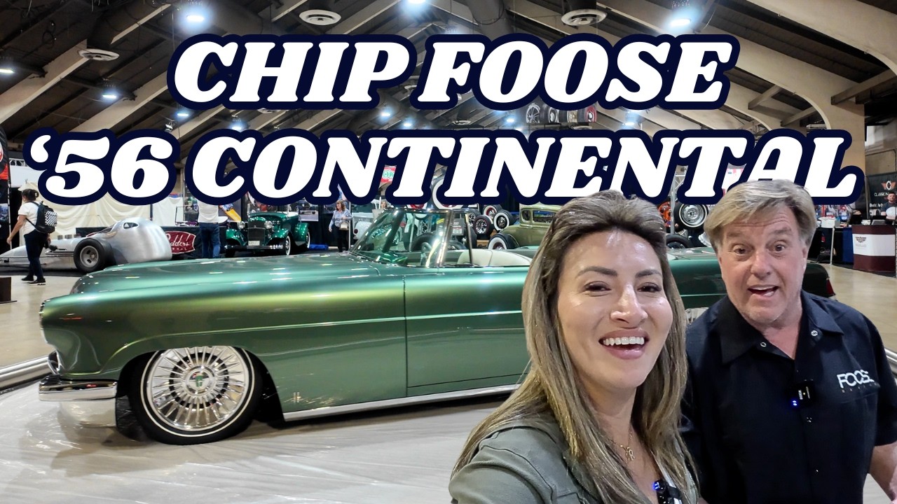 CHIP FOOSE IN CALIFORNIA LATEST CAR 1956 CONTINENTAL ROADSTER AS SEEN ON FOOSE DESIGN