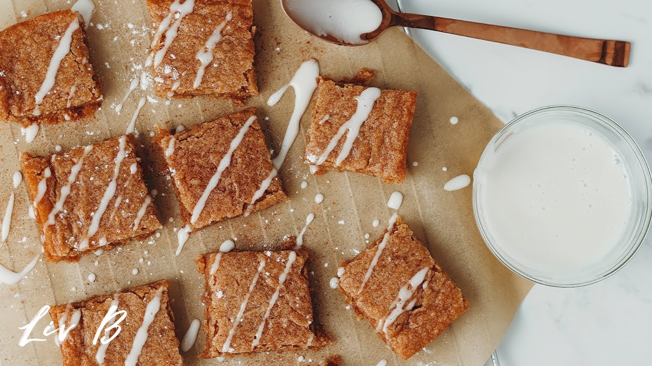 Vegan Caramel Chai Blondies | Liv B