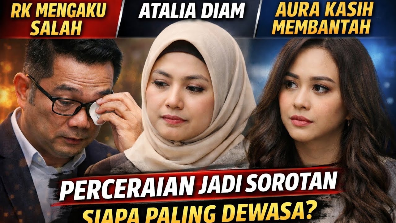 Ridwan Kamil Mengaku Salah, Atalia Memilih Diam, Aura Kasih Membantah 