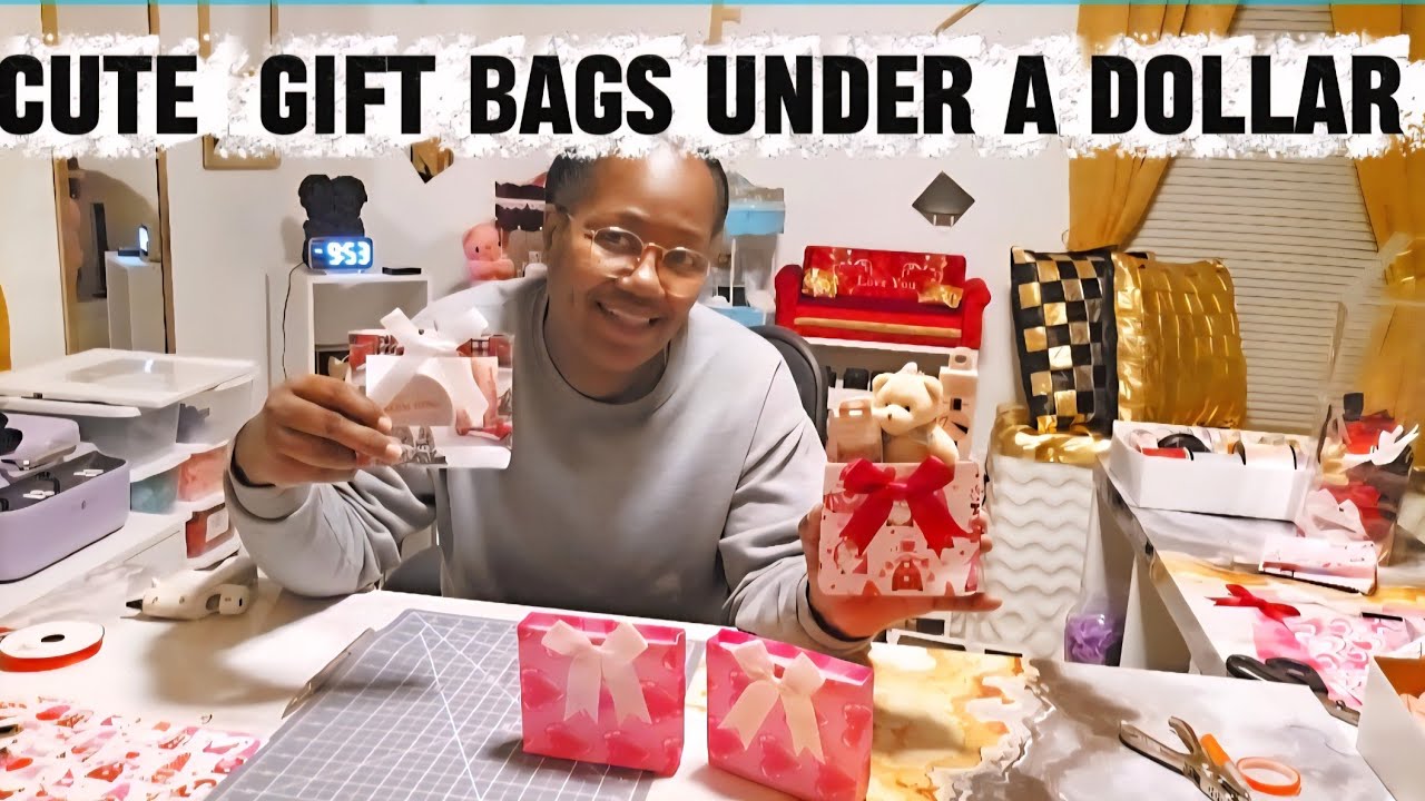 DIY Thank You Gift Bags Using Hobby Lobby 69¢ Cardstock