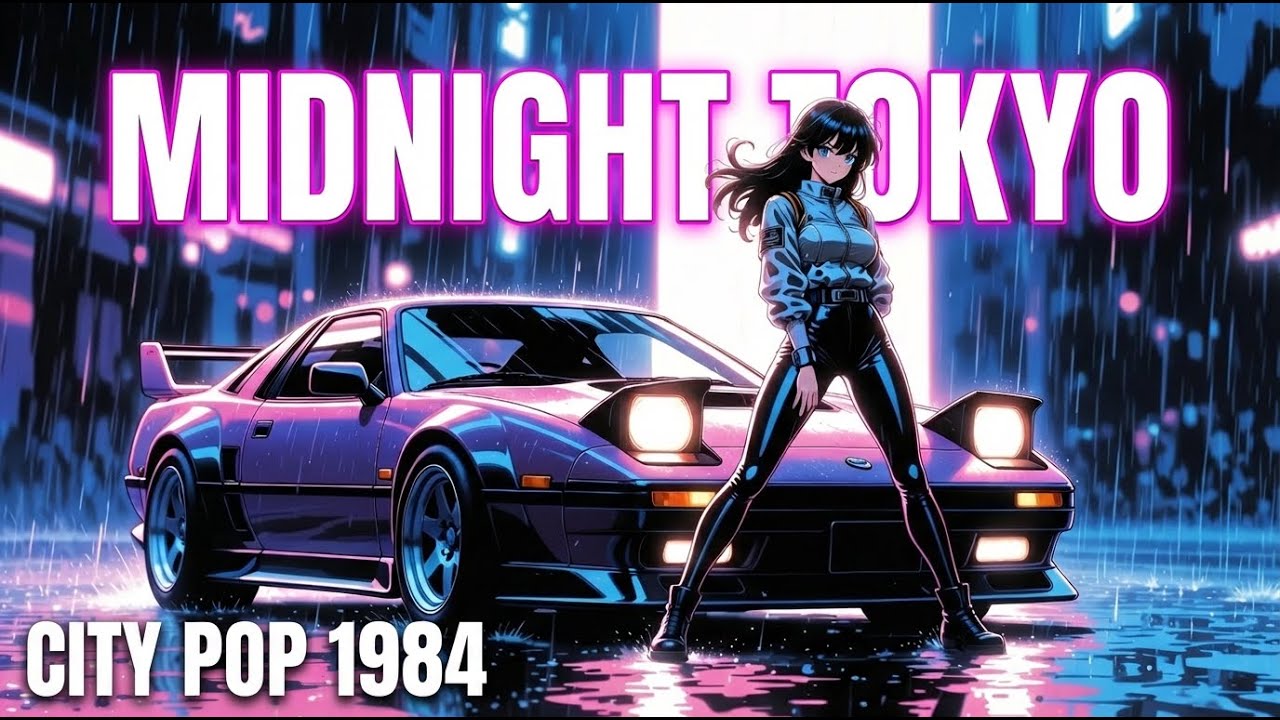 Midnight Tokyo 🌃 80s Japanese City Pop Night Drive | Neon Rain & Retro Love