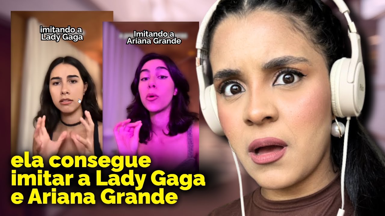 PROF DE CANTO REAGINDO A UMA MO&Ccedil;A QUE FAZ IMITA&Ccedil;&Atilde;O DA LADY GAGA E ARIANA GRANDE - ELIZE FLEURY