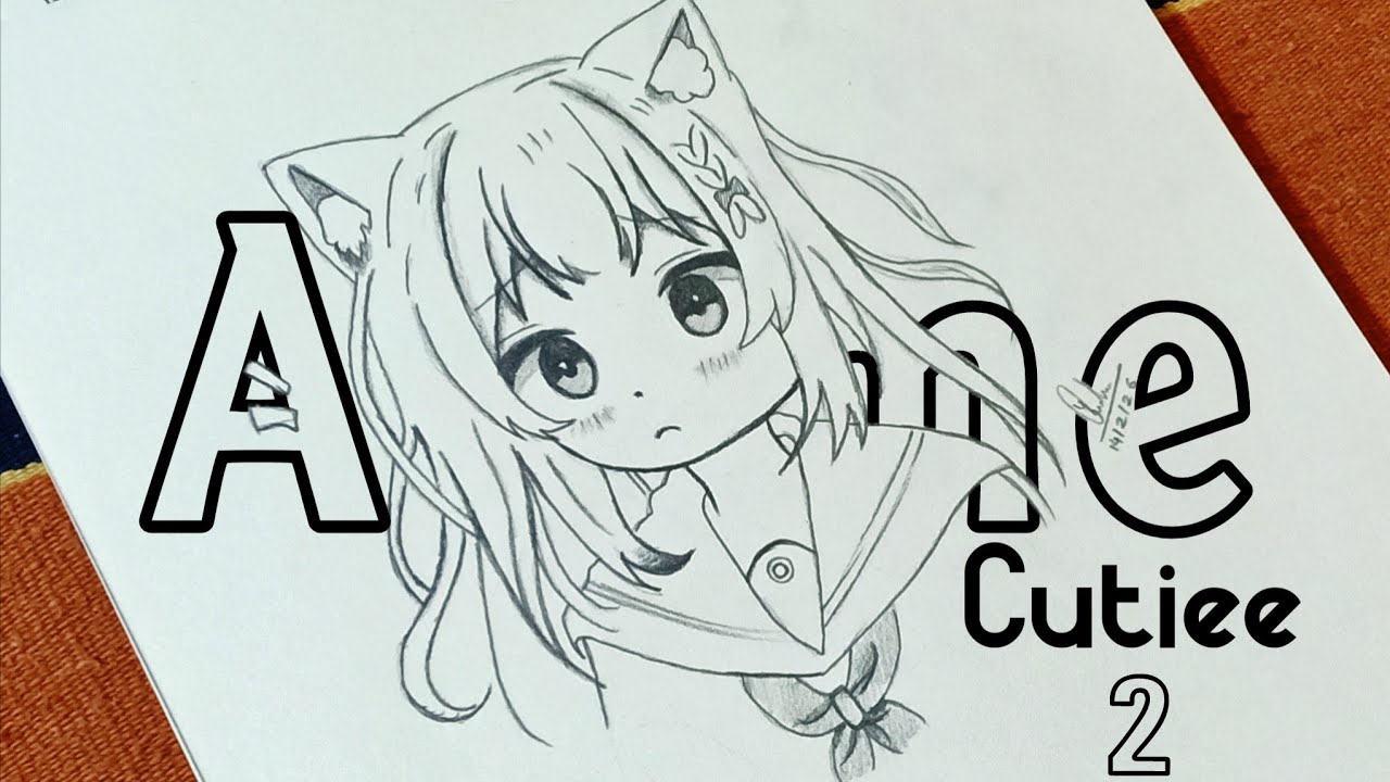 CUTE Anime Girl ✍️ | Easy TUTORIAL for Beginners | Step-by-step | @Animito_Byoga |