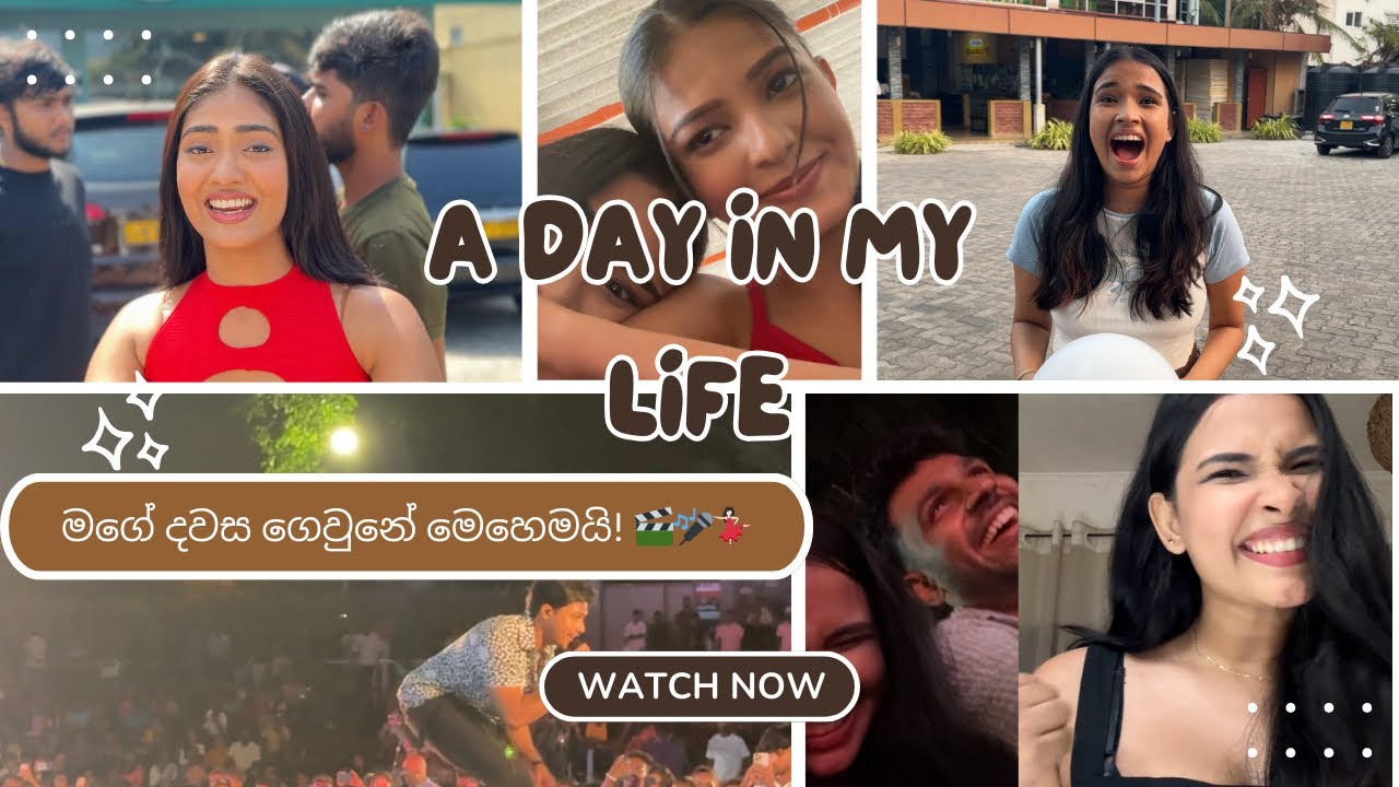 DAY VLOG | හිරි පොද වැස්ස shooting BTS | වැඩ ගොඩයි 🎬💃🏻
