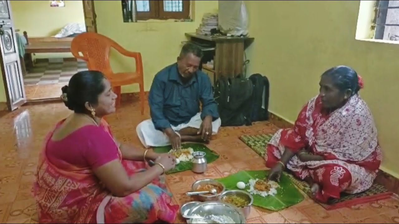 அம்மாவும் அப்பாவும் பொங்கல் சீர் கொண்டு வந்திருக்காங்க