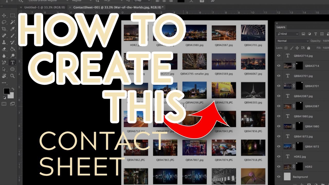 Photoshop Tutorial: How to Easily Create a Contact Sheet