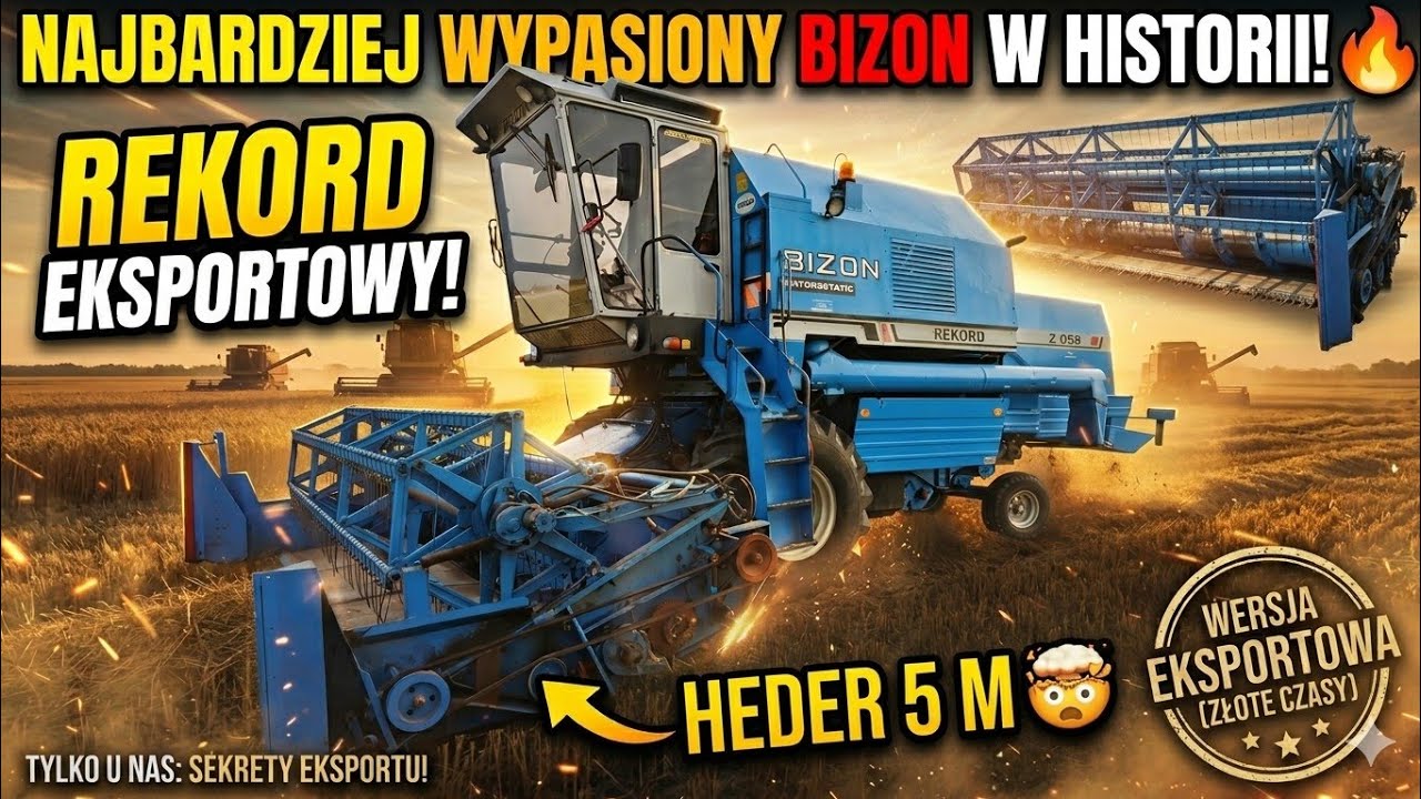 Nowy nabytek. Bizon Rekord Z058/7 Hydrostatic wersja eksportowa.