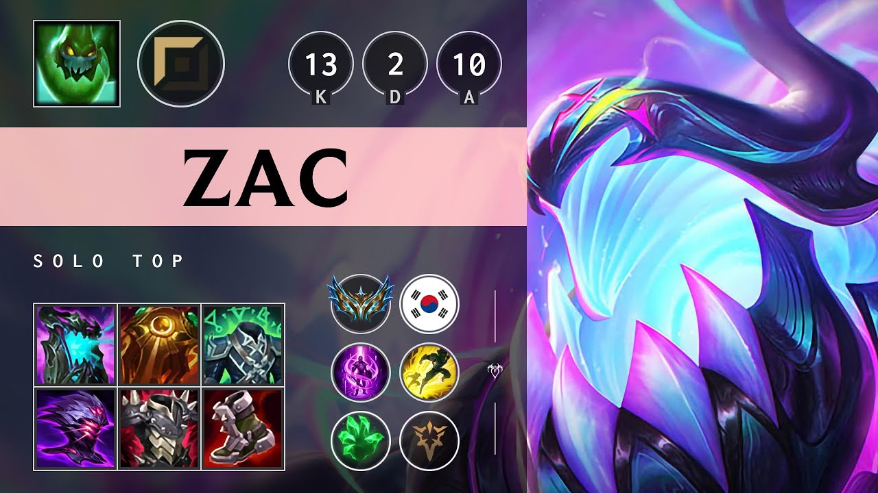 Zac Top vs Camille: Legendary - KR Challenger Patch 14.17